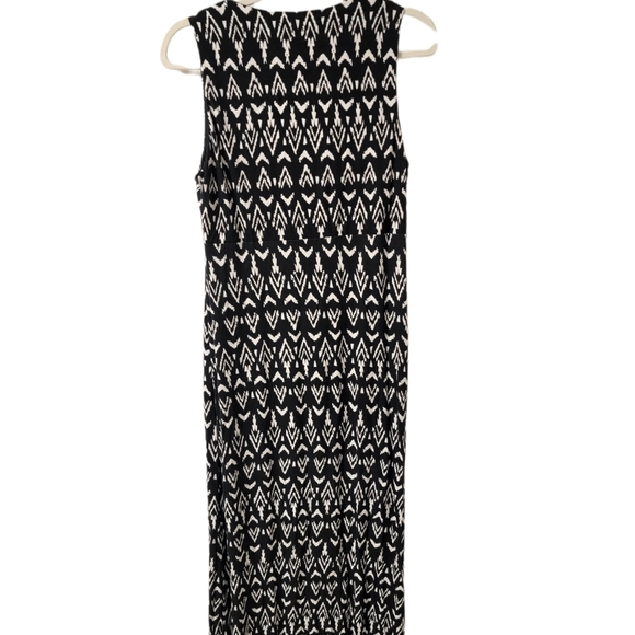 Mario Serrani Black and White Maxi Dress - Picture 2 of 6